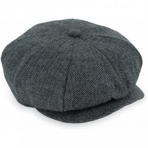 Newsboy Caps Belfry Newsboy Gatsby Men's Women's Soft Tweed Wool Cap - Charcoal Tweed - C518KNYK30T $27.18
