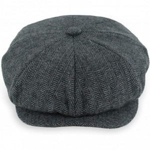 Newsboy Caps Belfry Newsboy Gatsby Men's Women's Soft Tweed Wool Cap - Charcoal Tweed - C518KNYK30T $27.18