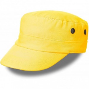 Baseball Caps Hat for Men Anti UV Sunburn Lightweight Breathable Cap - Yellow - C018GGLQT9A $11.67