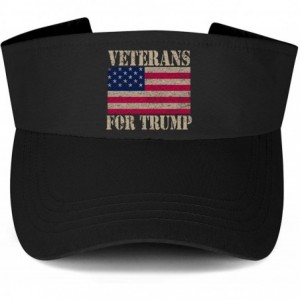 Visors Veterans Adjustable Cycling Running - Veterans for Trump-1 - CP18ZDEO3AL $18.15