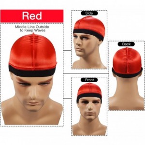 Skullies & Beanies 3PCS Silky Durags Pack for Men Waves- Satin Doo Rag- Award 1 Wave Cap - A-1style G-3+3 Durags & Wave Caps ...
