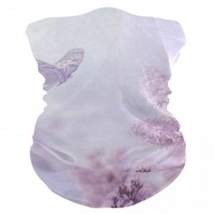 Headbands Pink Flowers Tree And Butterfly Face Mask UV Sun Mask Dust Wind Neck Gaiter Magic Bandana - CQ197S4Z2T6 $12.95