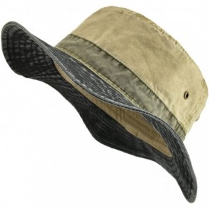 Newsboy Caps Men Washed Cotton Panama Bucket Hat Packable Summer Travel Fishing Boonie Cap - Black - C6186L90WGD $26.01