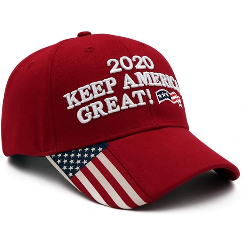 Baseball Caps Donlad Trump MAGA Keep America Great Trump 2020 Hat Camo Baseball Outdoor Cap for Men or Women - Hat-b-red - CM...