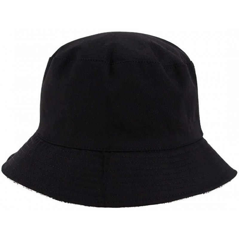 Reversible Cotton Bucket Hat Multicolored Fisherman Cap Packable Sun ...