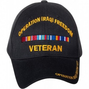 Baseball Caps Operation Enduring Freedom (OEF) Veteran Embroidered Black Baseball Cap - Operation Iraqi Freedom - C018RN3ZL76...