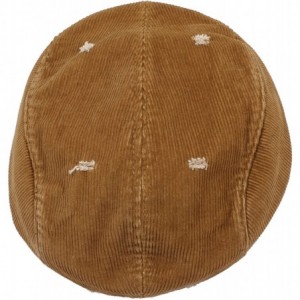 Newsboy Caps Men's Women's Unisex 100% Cotton Vintage Corduroy Newsboy Cap Gatsby Hat - Tan - CT11LLY725H $7.77