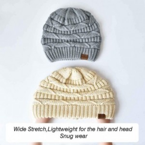Skullies & Beanies Knit Beanie Hat for Women Oversize Chunky Winter Slouchy Beanie Hats Ski Cap - Grey - CZ18ADSDR5H $22.91