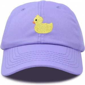 Baseball Caps Cute Ducky Soft Baseball Cap Dad Hat - Lavender - C418LZ8KE30 $15.79