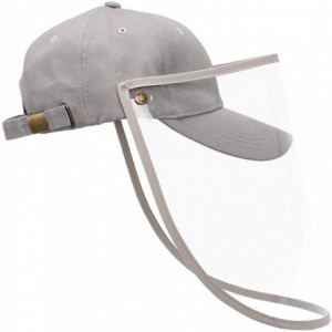 Baseball Caps Baseball Cap Women & Men- Fashion Sun Hat Removable Anti-Sunburn UV-Proof - E-gray - C8198DUX4Y8 $29.45