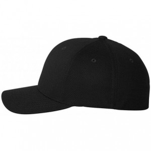 Baseball Caps Cool & Dry Piqué Mesh Cap - 6577CD - Black - CC11OH9YCUB $22.86