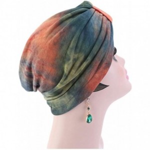 Skullies & Beanies Women Flower Elastic Turban Beanie Wrap Chemo Cap Hat - Beige 2 - CZ182OUTRHR $12.53