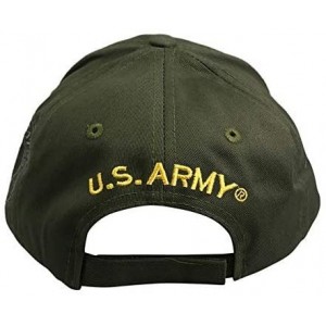 Baseball Caps US Army Baseball Hat - Licensed Military Baseball Cap for Veterans- Retired- and Active Duty - Olive - CI18RNOY...