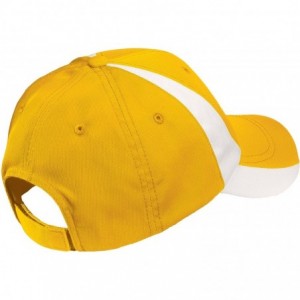 Baseball Caps Men's Dry Zone Nylon Colorblock Cap - Gold/White - CO11QDSFJB5 $19.10
