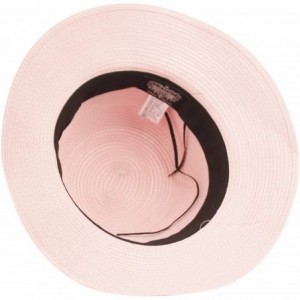 Sun Hats Womens UPF50 Foldable Summer Sun Beach Straw Hats - Fl2798pink - CG18DZYDGE2 $38.68