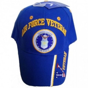 Baseball Caps United States Air Force Veteran V Blue Baseball Style Embroidered Hat us USA Cap - CC12NU039V3 $20.95