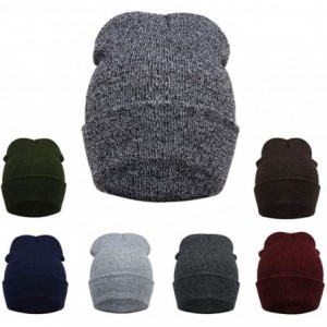 Fedoras Unisex Outdoor Winter Men Knit Crochet Ski Hat Braided Headdress Cap - Coffee - C518LH033QU $8.79