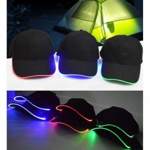 Baseball Caps LED Hat Bright Lights Unisex Cap for Hunting- Jogging- Outdoor(Blue) - CX17AZQQL3M $7.37