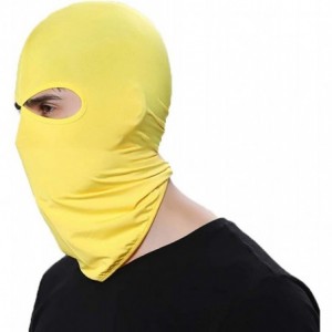 Balaclavas Pack of 1/3 Balaclava Ski Face Mask Windproof Outdoor Sports Hiking for Men Women - Yellow - CZ18ZCTI6RN $11.34