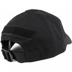 Baseball Caps Low Profile Soft Crown Tactical Operator Cap with American Embroidered Flag - Black - CH17YI7LND0 $15.69