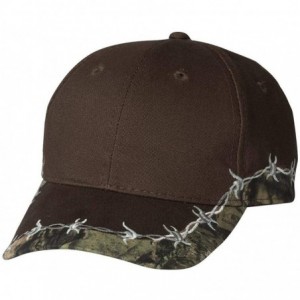 Baseball Caps BRB605 - Barbed Wire Camo Cap - Brown/Mossy Oak Country - CP12D98OMM3 $9.86