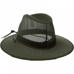 Cowboy Hats Aussie Breezer 5310 Cotton Mesh Hat - Olive - C2112VGFTDL $51.46