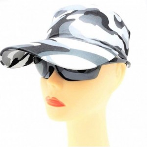 Sun Hats RePete Activewear Women Sun Visor Quick-Drying- Featherweight Sun Hat - Camo - CN18Q98HYL2 $47.45