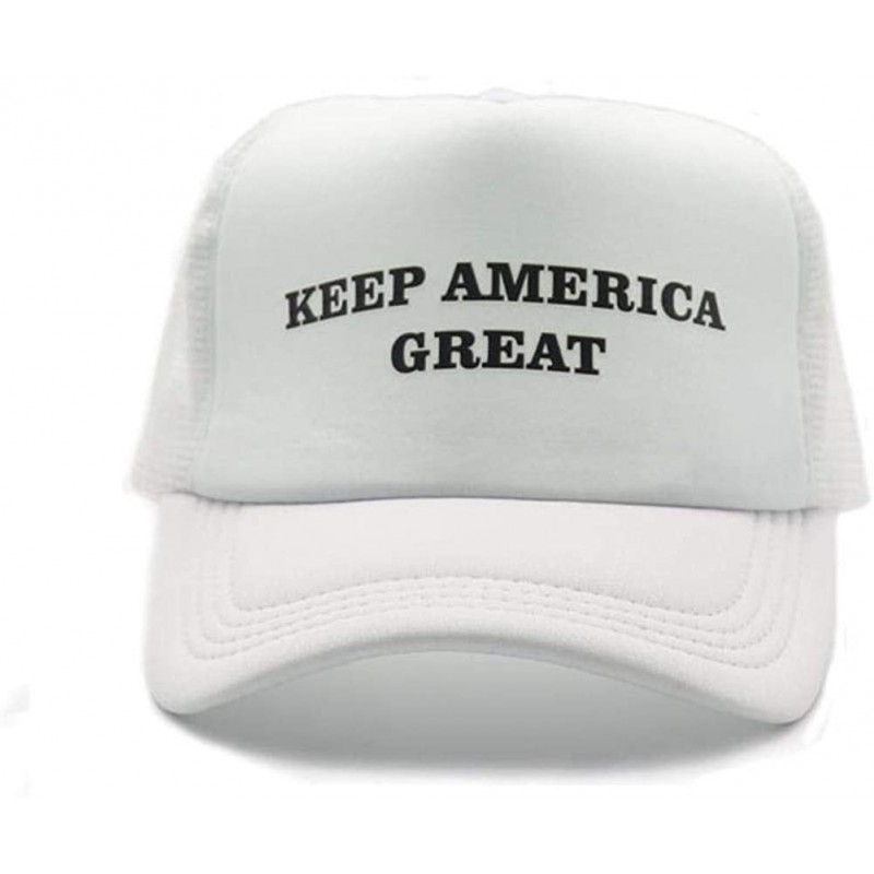 Skullies & Beanies Make America Great Again Donald Trump Cap Hat Unisex Adjustable Hat - 008 Keep-white - C618L5DEHC9 $10.94