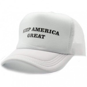 Skullies & Beanies Make America Great Again Donald Trump Cap Hat Unisex Adjustable Hat - 008 Keep-white - C618L5DEHC9 $10.94