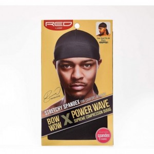 Skullies & Beanies RED Bow Wow Power Wave Supreme Compression Durag Stretchy Spandex- Black- One Size - CD18X9X2NW8 $11.42