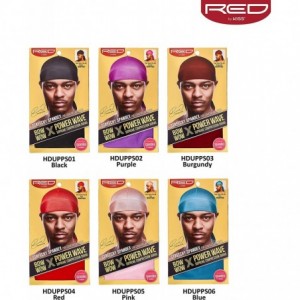 Skullies & Beanies RED Bow Wow Power Wave Supreme Compression Durag Stretchy Spandex- Black- One Size - CD18X9X2NW8 $11.42
