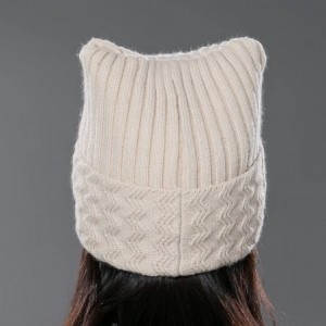 Skullies & Beanies Womens Autumn Knit Wool Hat Winter Unisex Beanie Cap Multicolor - Beige - CM12MA7I86U $11.86