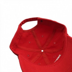Baseball Caps Dad Hat Baseball Cap Unconstructed Adjustable Dad Hats for Men Embroidery Hat - Red - CR187XY30Z6 $16.97