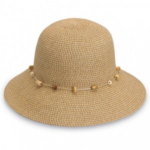 Sun Hats Women's Naomi Sun Hat - UPF 50+- Packable- Modern Style- Designed in Australia - Natural - CL11Y875FUX $73.08