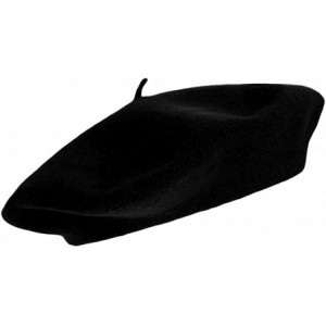 Berets Wool Berets for Adults - French Beret - Artist Hat - Pack - Black 12 Pack - CH126IV9P2Z $38.71