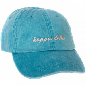 Baseball Caps Sorority Baseball Hat Cap Cursive Name Font KD - Bright Blue - CP188UEDL00 $24.43