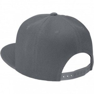 Baseball Caps Classic Snapback Hat Cap Hip Hop Style Flat Bill Blank Solid Color Adjustable Size - 1pc Grey - CJ18GNM0EKQ $6.94