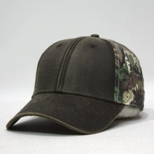 Baseball Caps Heavy Washed Wax Coated Cotton Adjustable Low Profile Men Women Baseball Cap - Camouflage/Brown - C1126HYS4R5 $...