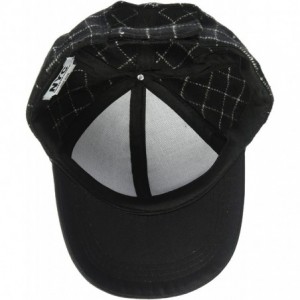 Baseball Caps Women's Textured Cap - Black/White - CT184CIK5SX $22.12