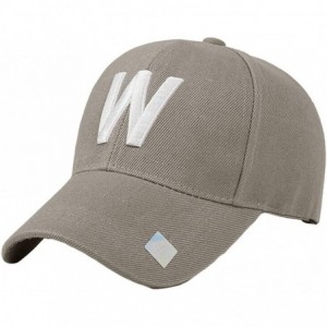 Baseball Caps Unisex Classic Baseball Fitted Cap Fashion Hip-Hop Snapback Hats Low Profile Dad Trucker Hat - Gray - CN195XAHK...