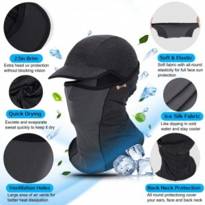 Balaclavas Sun UV Protection Summer Face Mask Breathable Cooling Fishing Neck Gaiter - Gray - CU1964ANSX6 $13.98