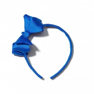 Headbands Girls"Lila" Grosgrain Bow Headband O/S Royal Blue - Royal Blue - CB11RIGC1SF $7.74