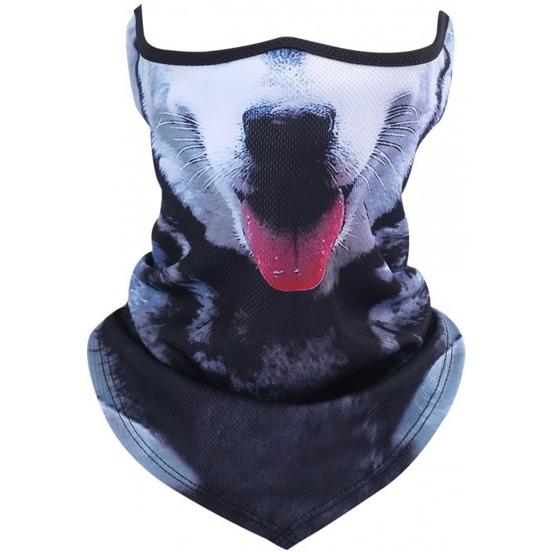 Balaclavas Unisex 3D Prints Animal Pattern Half Face Mask Neck Gaiter Warmer Scarf for Outdoor Sports - A01 - C3186RC43AU $12.03
