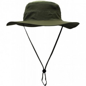 Sun Hats Camping Hat Outdoor Quick-Dry Hat Sun Hat Fishing Cap - Olive2 - CT196UH5S66 $21.11