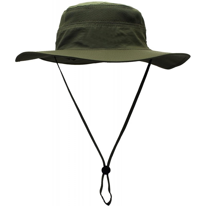 Sun Hats Camping Hat Outdoor Quick-Dry Hat Sun Hat Fishing Cap - Olive2 - CT196UH5S66 $22.98