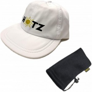 Sun Hats Tactical Cap - Folding Outdoor Hat w/Bag - Travel Military - White Microfiber W/ Logo - CS18QLES0GR $12.97