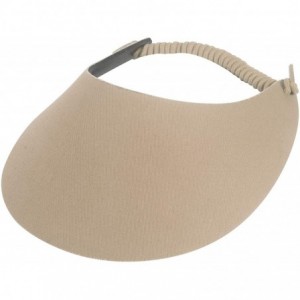 Sun Hats Fabric Foam Visor - Khaki - CD18E64SKS5 $20.55