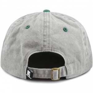 Baseball Caps 100% Cotton Pigment Dyed Low Profile Dad Hat Six Panel Cap - 2. Grey Green - CA17XMMKG8H $11.28