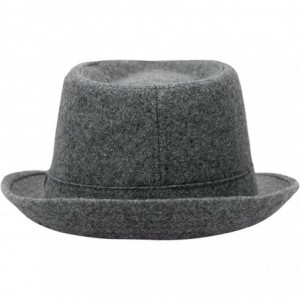 Fedoras Men/Women's Wool Blend Fedora Hat - C.grey - CB1843SEA68 $33.47