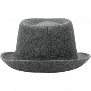 Fedoras Men/Women's Wool Blend Fedora Hat - C.grey - CB1843SEA68 $27.89